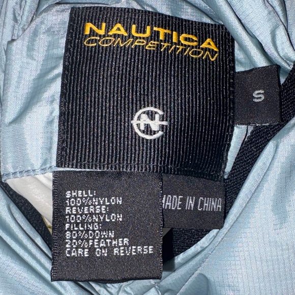 NAUTICA Thick Puffer/Ski Jacket in Pale Blue & Cream. Reversible. - Picture 14 of 14